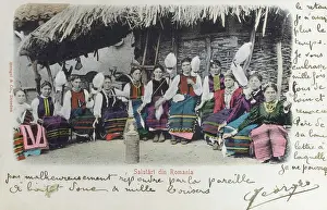 Waistcoats: Romanian Women spinning