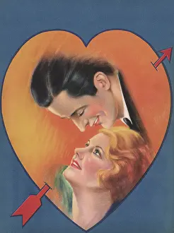 Sweethearts: Romantic Couple in Heart