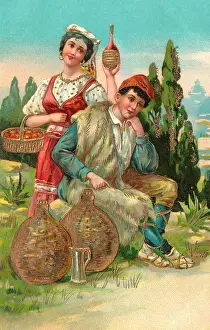 Despondent: Romantic Italian couple