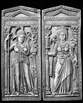 Diptych: Rome and Constantinople, Byzantine ivory