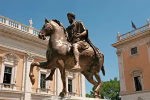 Tribes: Rome. Equestian Statue of Emperor Marcus Aurelius. Piazza Ca