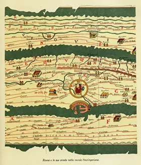 Peutinger: Rome and its roads from the Peutinger table