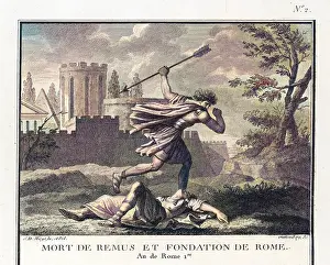 Mocks: Romulus founds Rome and kills Remus
