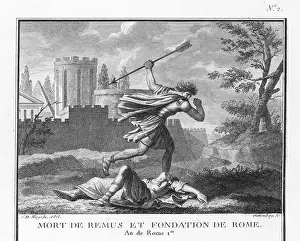 Mocks: Romulus founds Rome and kills Remus