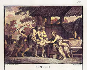 Suckled: Romulus and Remus found