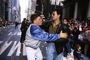 Mets: Ron Darling meeting a fan at the ticker ?