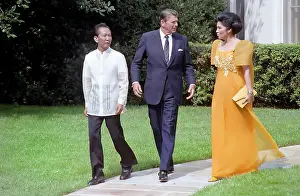 Philippine: Ronald Reagan - Ferdinand Marcos - Imelda Marcos