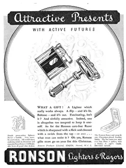 Ronson: Ronson Razors Ronson Lighters 1933