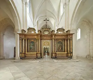 1114: Rood screen, Abbaye de Pontigny, Pontigny, Burgundy, France