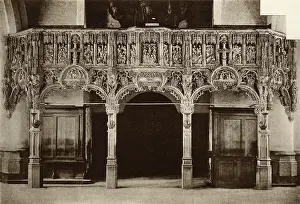 Niches: Rood screen in the church, Tessenderloo, Belgium