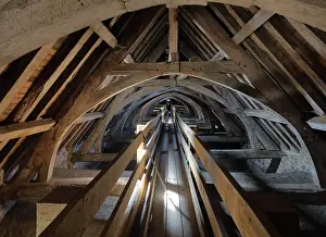 Samsons: Roof framework, Cathedral Saint-Samson, Dol-de-Bretagne