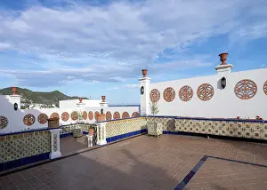 Museums: Roof terrace, Maricel Museum, Sitges, Catalonia, Spain