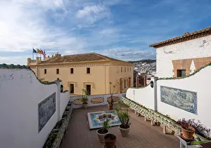 Museums: Roof terrace, Maricel Museum, Sitges, Catalonia, Spain