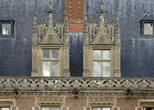 Noailles: Roof windows, Chateau de Maintenon, Eure-et-Loir, France