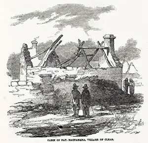 Tumbled: Roofless cabin during evictions in Ireland 1850