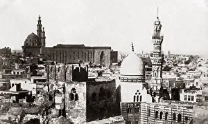 Rooftop: Rooftop view in Cairo, Egypt, circa 1870s