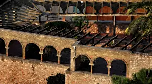 Struts: Rooftop view of a Modernist courtyard, Tortosa