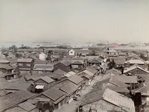 Roofing: Rooftop view of Yokohama, Japan