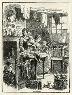 One room slum 1872