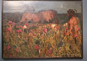 Nightfall: Room of works by Russian painter Mikhail Vrubel