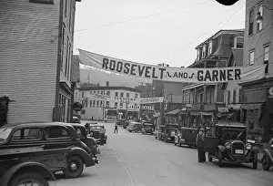 Hardwick: Roosevelt banner, Hardwick, Vermont