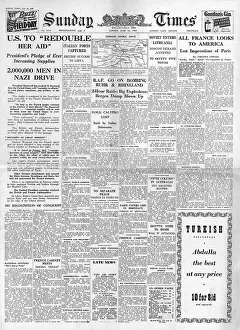 Pledges: Roosevelt pledges to send arms to the Allies