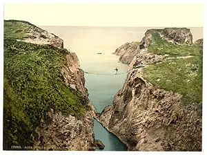 Rede: Rope Bridge, Carrick-a-Rede. County Antrim, Ireland