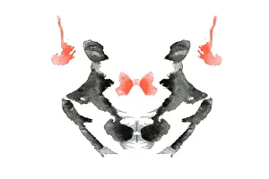 Psychological: Rorschach Test Card No. 3