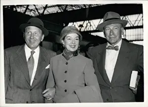 Brisson: Rosalind Russell, Frederick Brisson and George Abbott