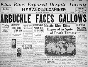 Examiner: The Roscoe Fatty Arbuckle murder case ?