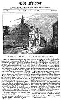 1753: ROSCOE'S BIRTHPLACE