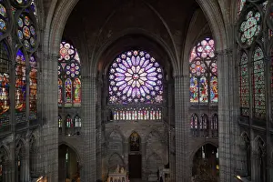 Clerestory: Rose window, Basilique Saint-Denis, Saint-Denis, France