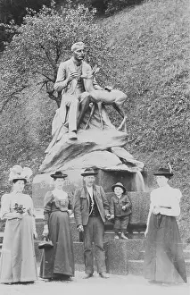 Rosegger: Rosegger monument in Kapfenberg. About 1900. Photograph