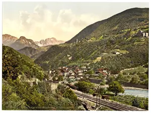 Rosengarten: Rosengarten, general view, Tyrol, Austro-Hungary