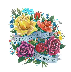 Rawlings: Roses with Greetings and Best Wishes