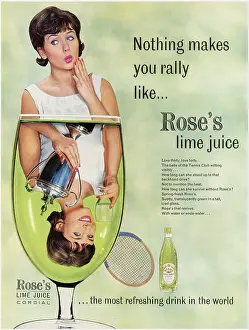 Refreshing: Rose's lime juice advertisement
