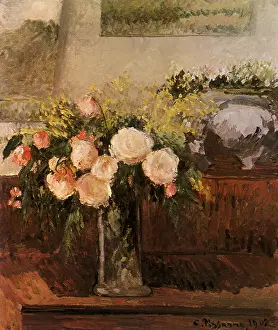 Pissarro: Roses from Nice, by Camille Pissarro