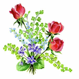 Ockenden: Roses, violets and maidenhead fern