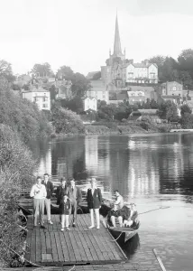C1920: Ross-on-Wye, by the River c1920