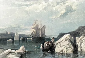Mary Evans (colourised): ROSS/VICTORY SETS SAIL