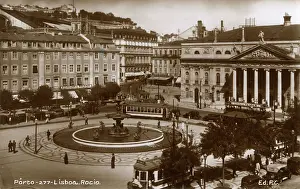 Praca: Rossio Square, Lisbon, Portugal