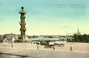 Prow: Rostral Column outside Stock Exchange, St Petersburg