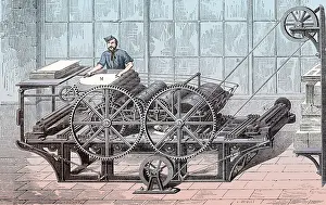 Grandes: Rotary Printing Press, 19th Century