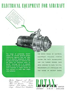 Rotax: Rotax Electrical Equipment For Aircraft