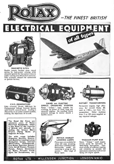 Rotax: Rotax Electrical Systems & Components For Aircraft 1939