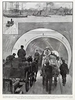L.c.c: Rotherhithe Tunnel - Beneath The River Thames 1908