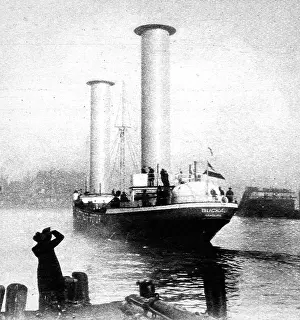 Flettner: The Rotor Ship Buckau, 1924