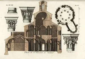 Roberti: The Rotunda of Saint Thomas, Lombardy, 1823