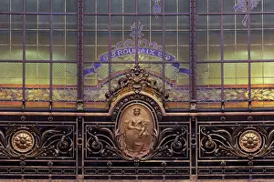 Christofle: Roubaix emblem, Hall, Societe Generale, Paris, France