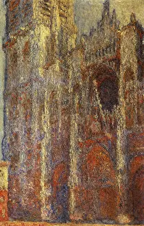 Upwards: Rouen Cathedral at Noon, by Monet